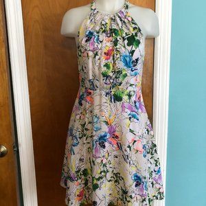 Express sz 8 multicolored short flowy floral dress